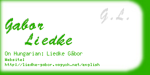 gabor liedke business card